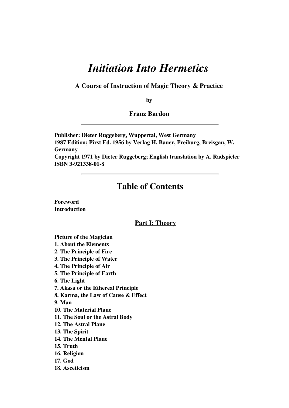 01 - Initiation into Hermetics cover