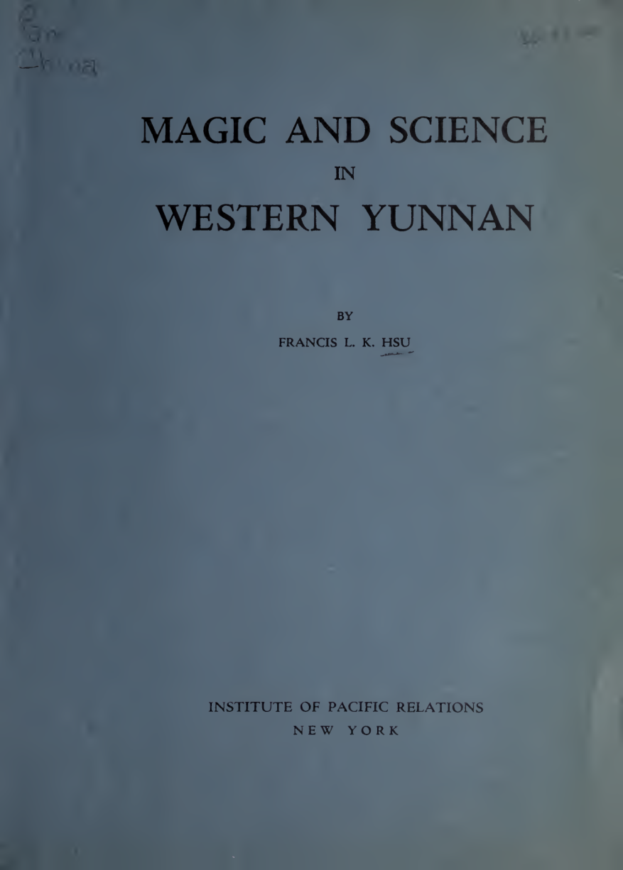 Magic and Science in Yunnan cover