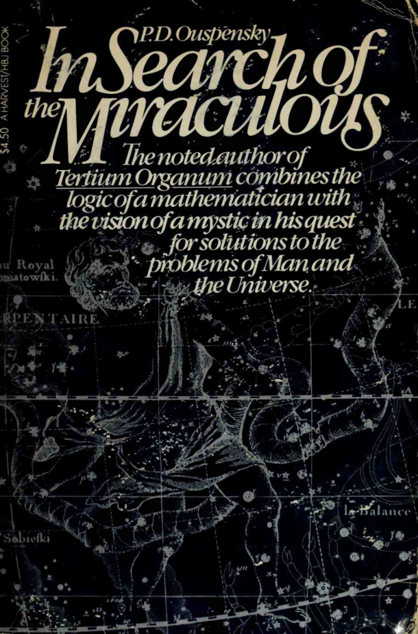 P. D. Ouspensky - In Search of the Miraculous (Scan) cover