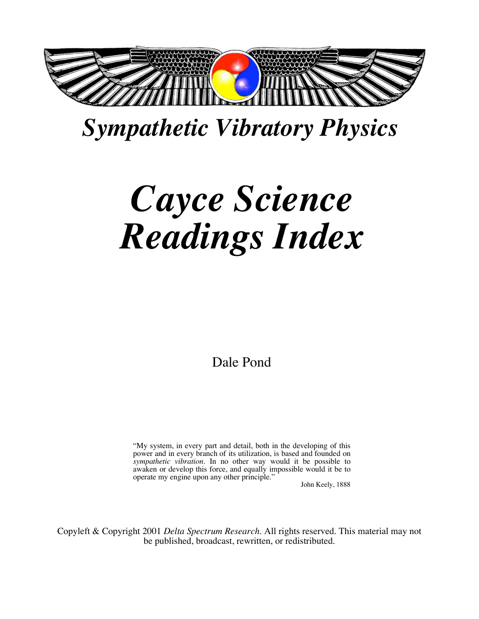 Cayce Index cover