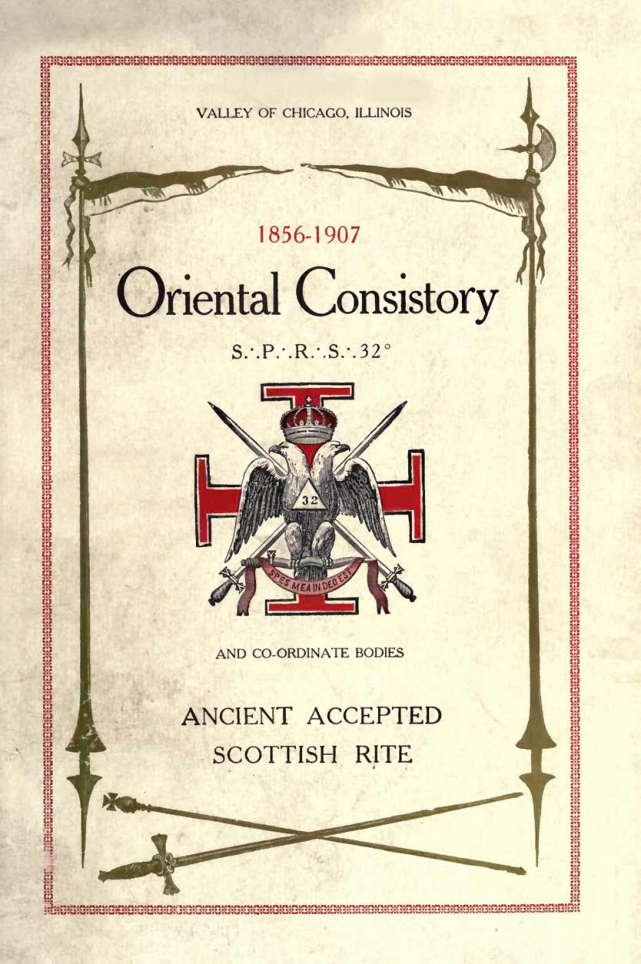 History Of Scottish Rite Masonry In Chicago - G Warvelle cover