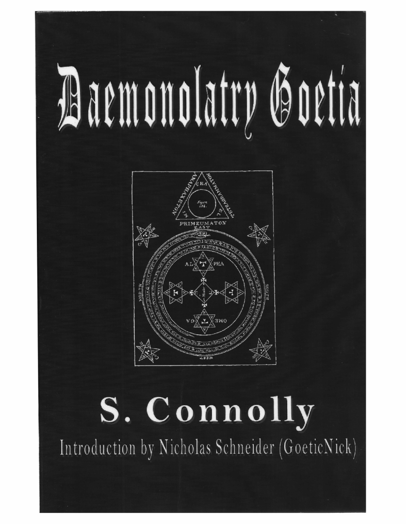 S. Connolly - Daemonolatry Goetia cover