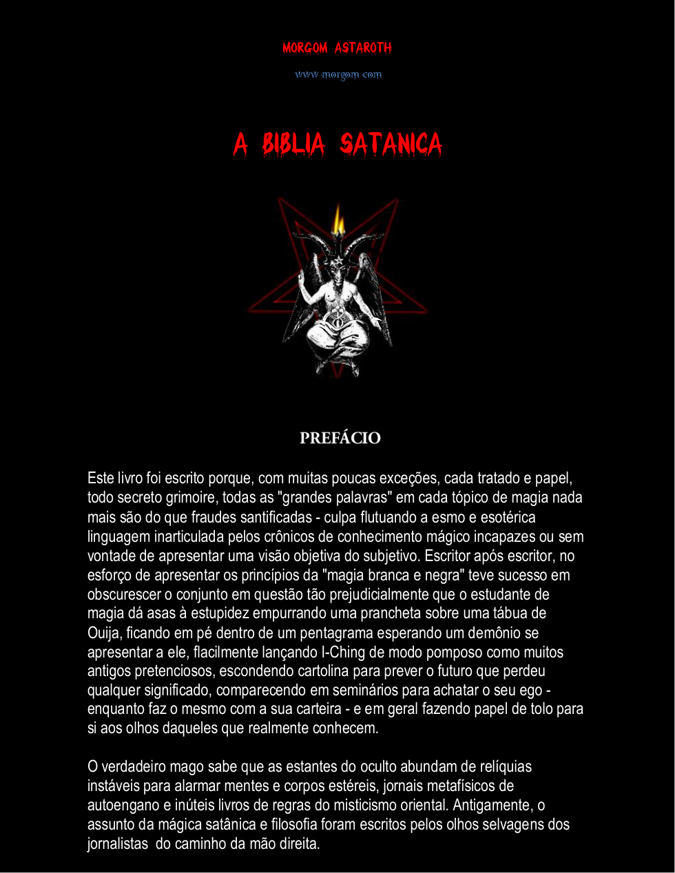 A Biblia Satanica cover