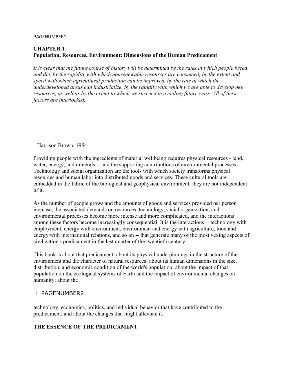Ecoscience - John Holdren cover