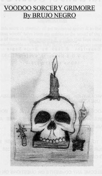 Voodoo Sorceru Grimoire by Brujo Negro, 2000 cover