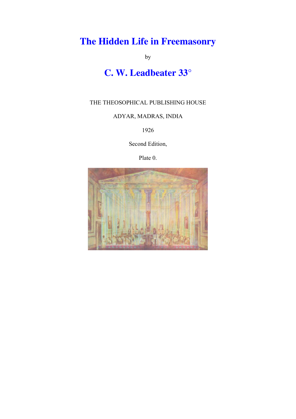 The Hidden Life in Freemasonry cover