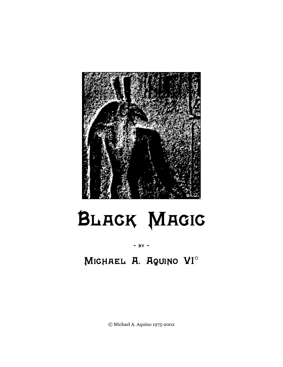 Black Magic - Michael Aquino cover