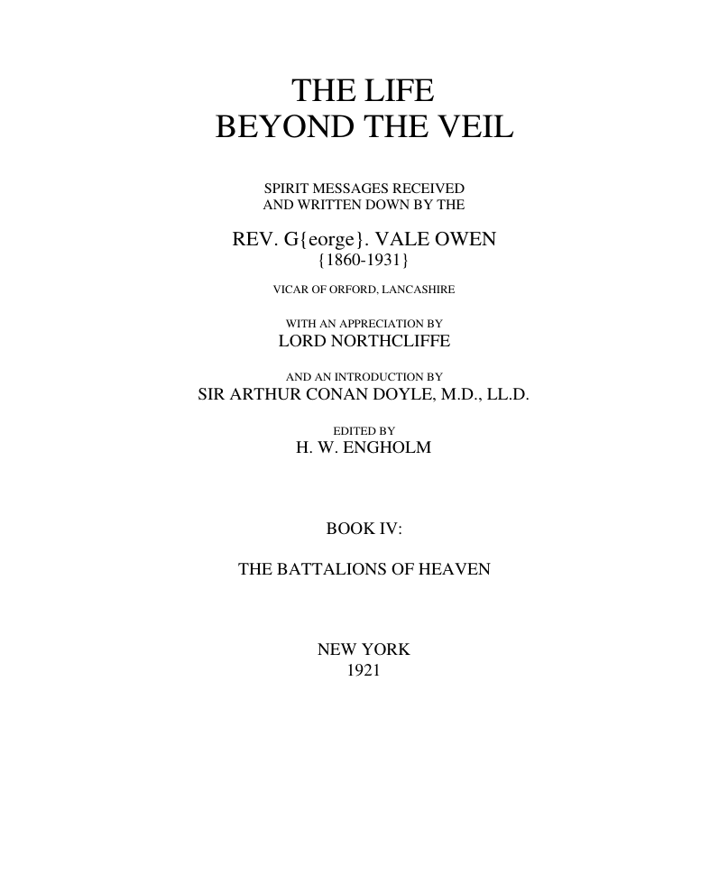 Owen - Life Beyond the Veil vol 4 cover