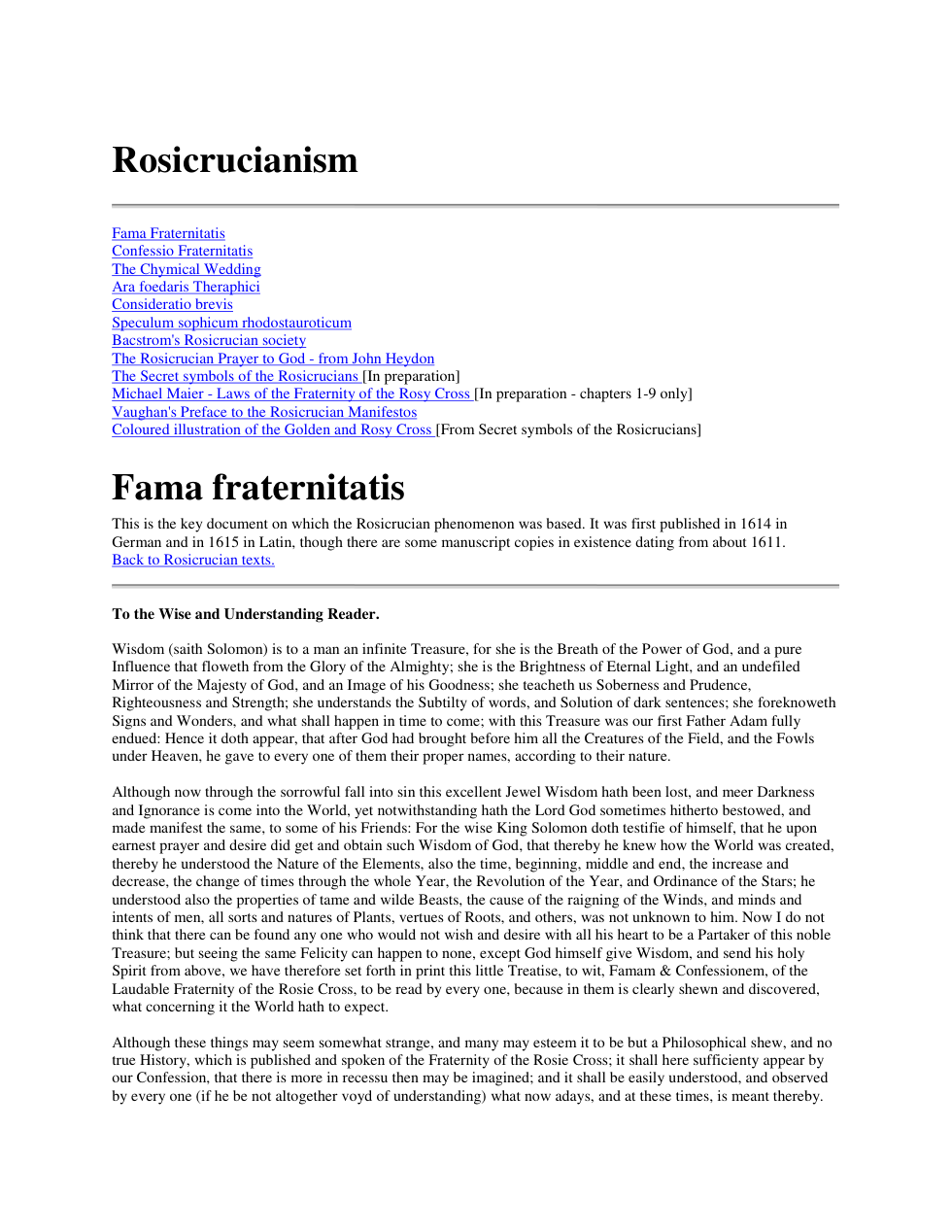 Rosicrucian Texts cover