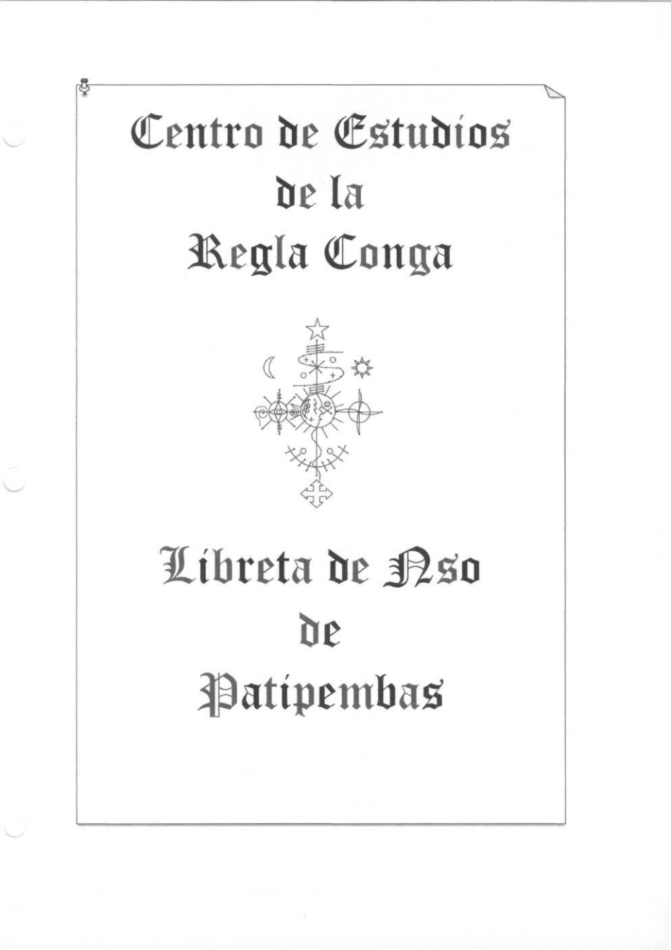 Libreta de Nso de Patipembas cover