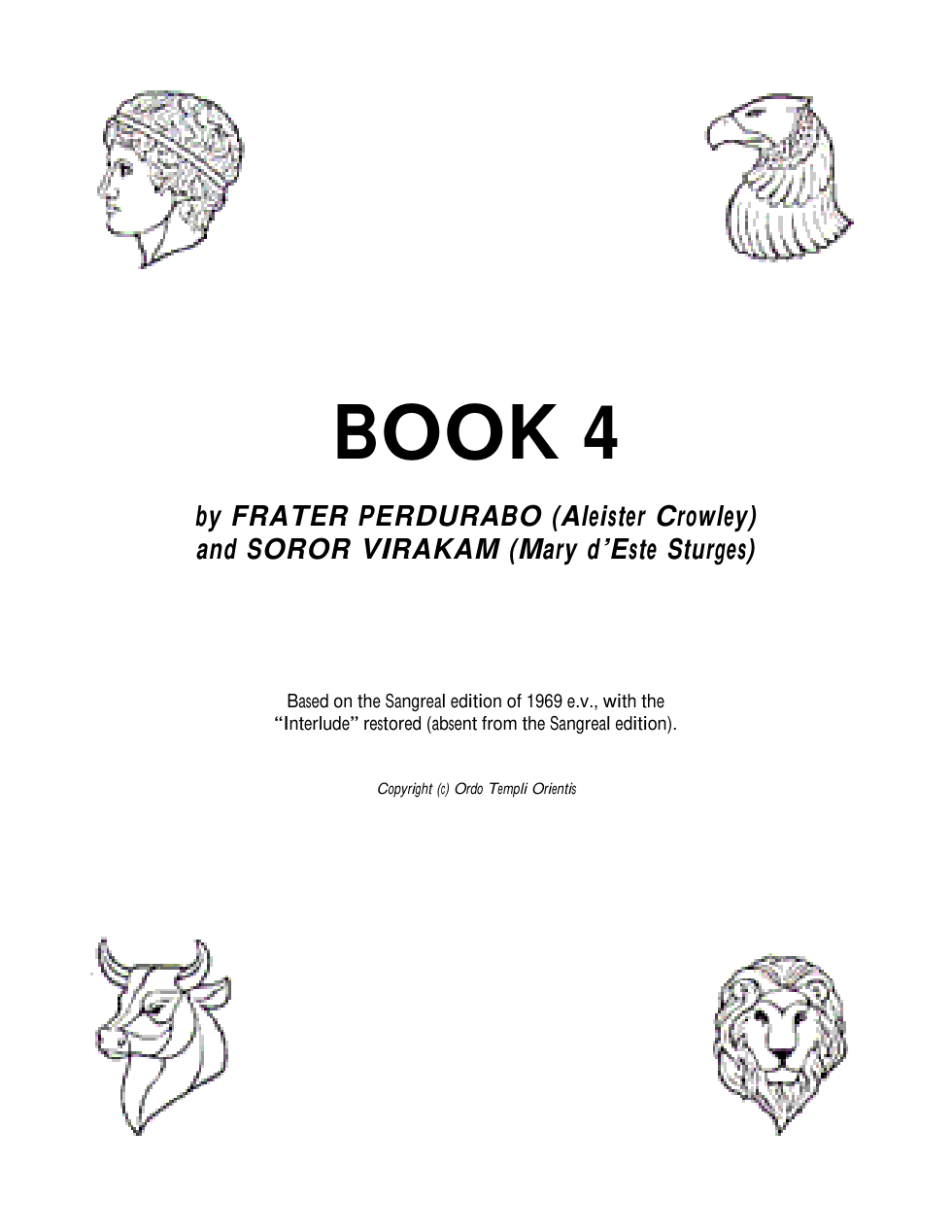 Aleister Crowley - Book 4 Part II, Magick cover