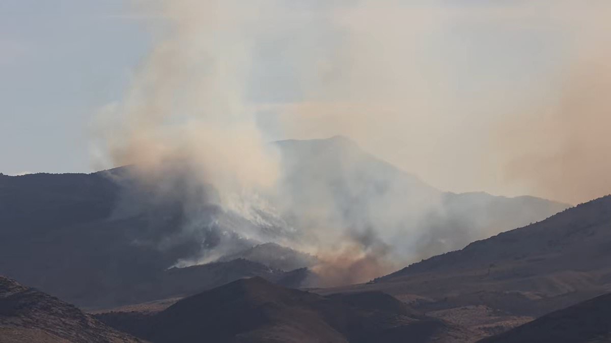 Monster fire breaks out by Area 51 sparking theories of secret weapon