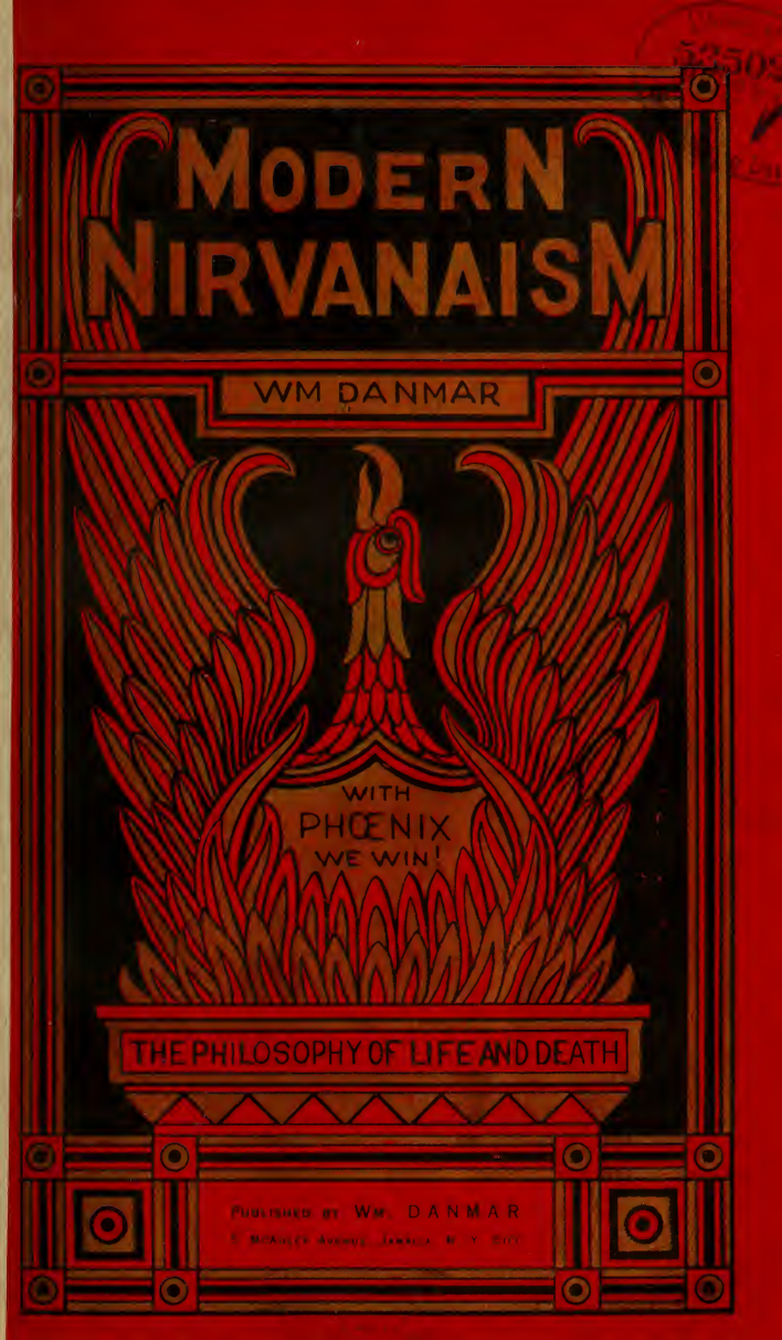 Modern Nirvanaism - W Danmar (1920) cover