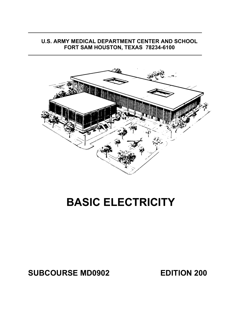 ARMY Medical - Basic Electricity Ed.200 37 pages cover