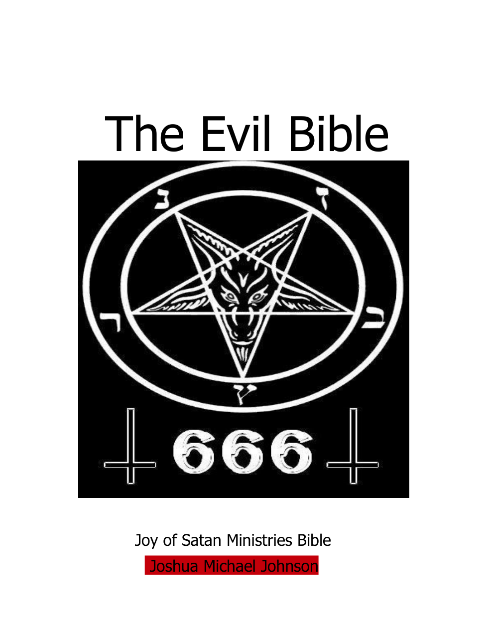 The Evil Bible cover