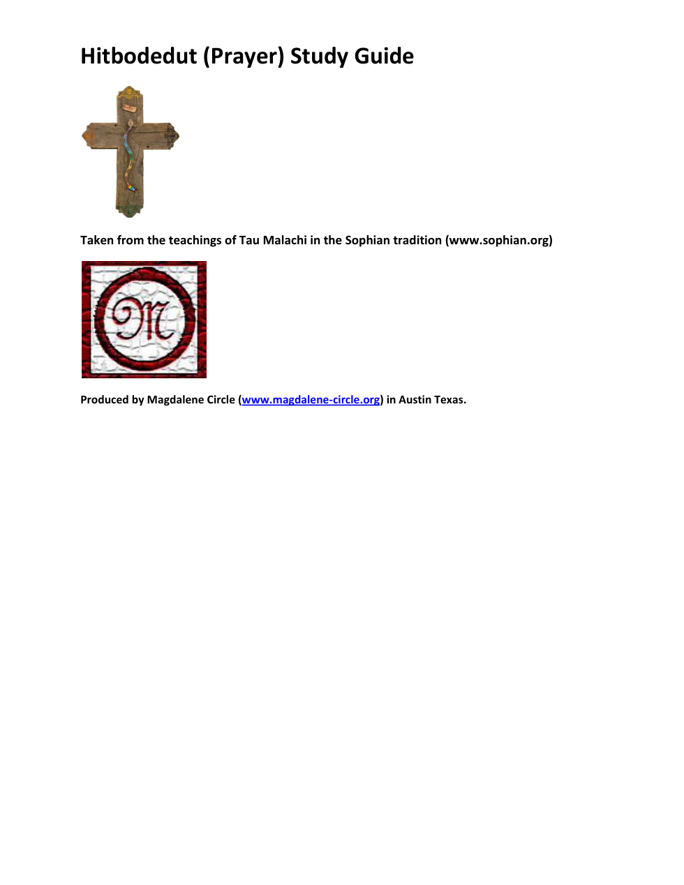 Hitbodedut (Prayer) Study Guide cover