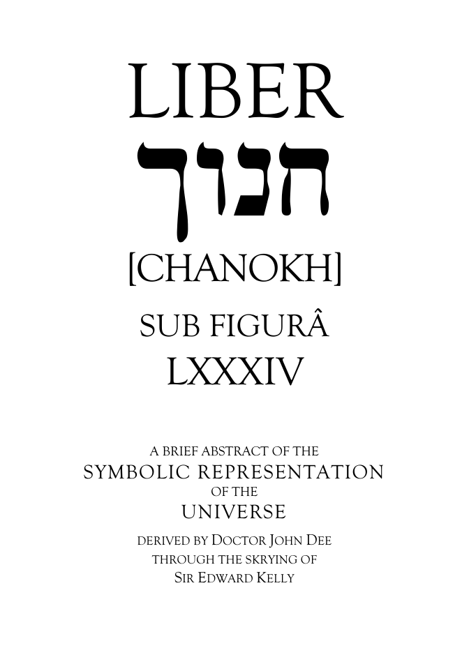 Chanokh by John Dee cover