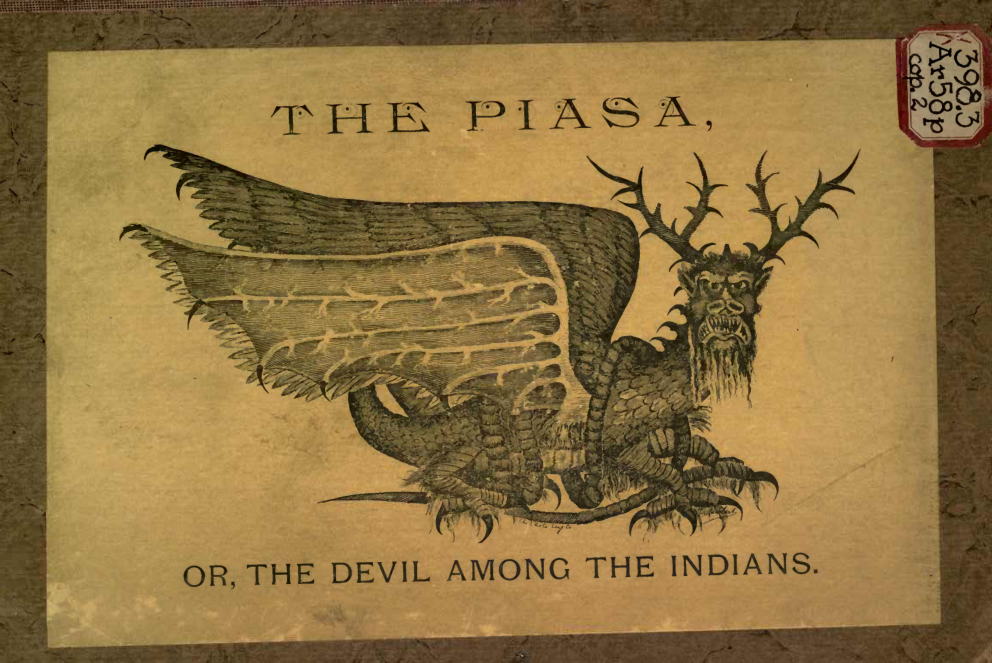 Piasa or The Devil Among The Indians - P Armstrong cover
