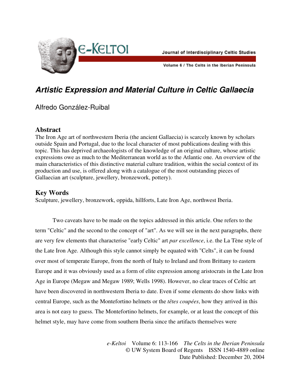 Artistic Expression and Material Culture in Celtic Gallaecia cover