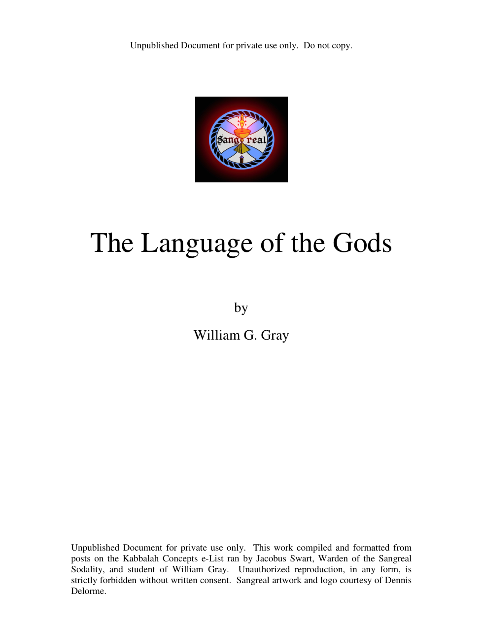 Gray - Language Of The Gods cover