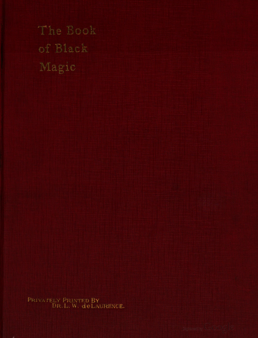 A.E.Waite - The Book of Black Magic and of Pacts 1910 Complete cover