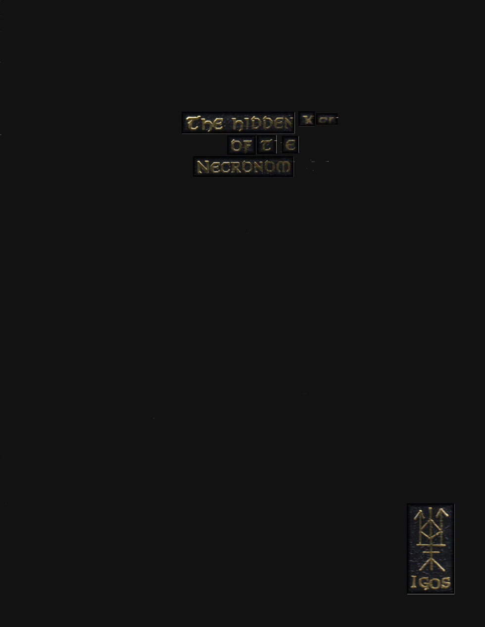 IGOS - Hidden Keys of The Necronomicon cover