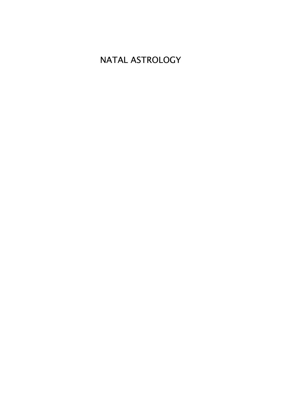 Astrology Webcourse cover