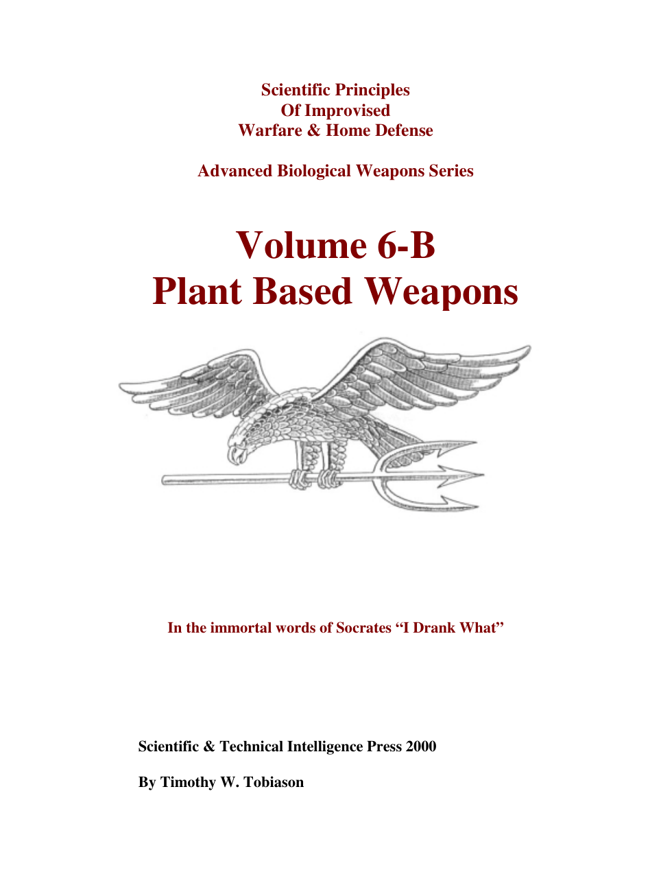Volume 6-B Plant Based Weapons Part 1 cover