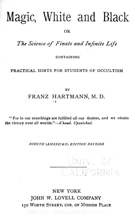 Magic White & Black - F Hartmann cover