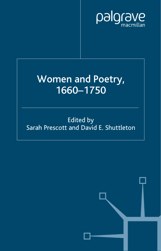 Women and Poetry, 1660-1750 cover