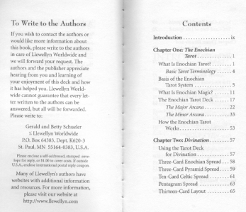 Schueler - Enochian Tarot Handbook cover