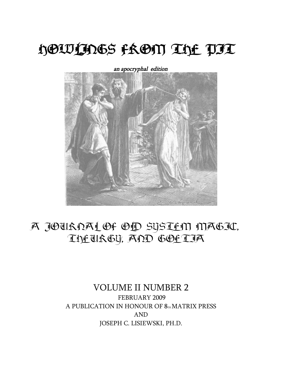 Howlings from the Pit Volume II Number 2 cover