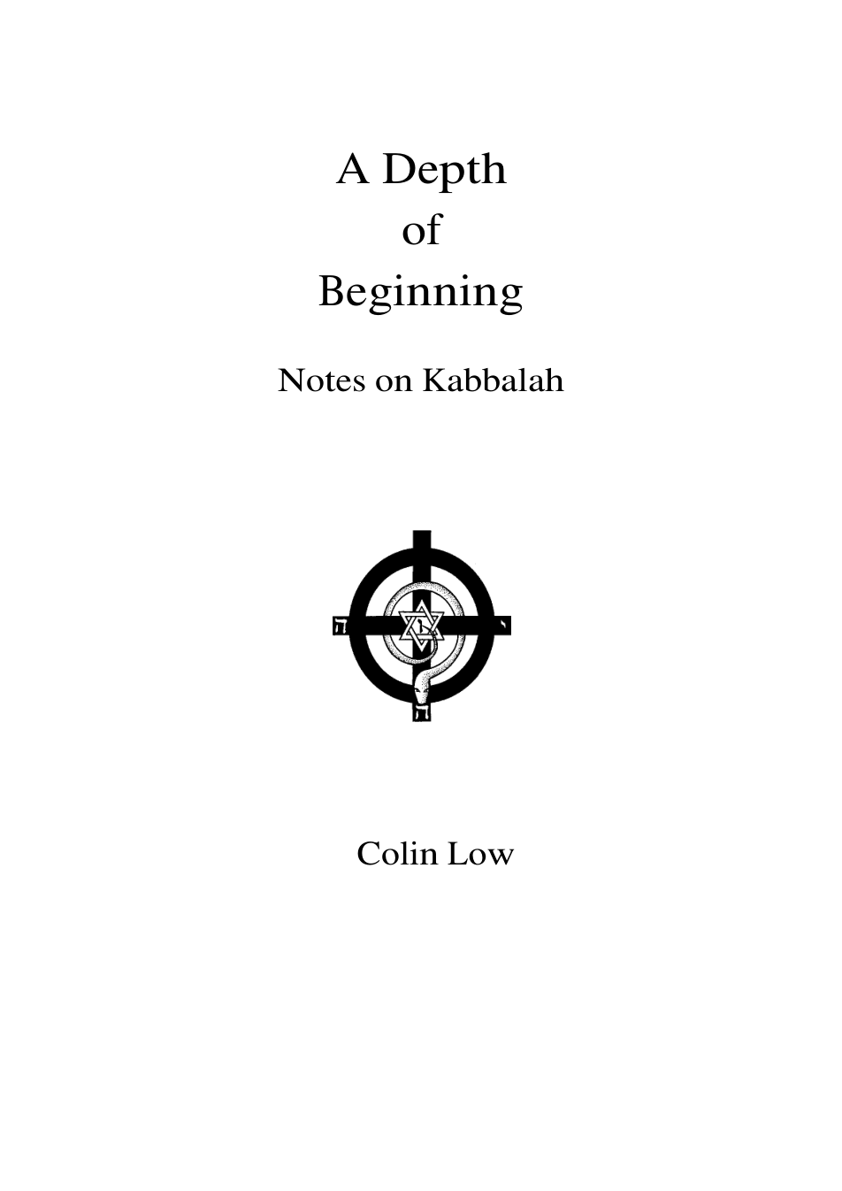 A Depth of Beginning cover