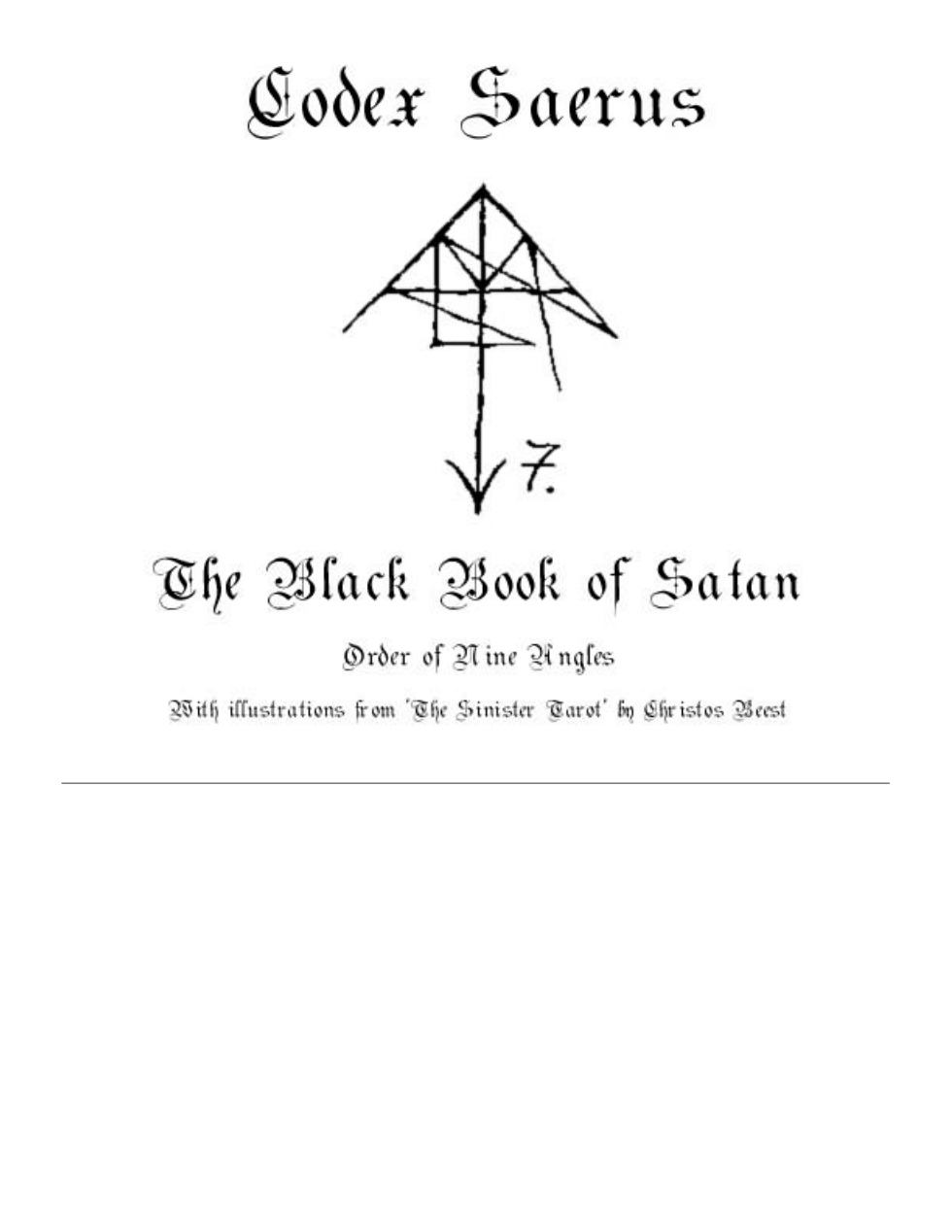 The Black Book of Satan (ONA) cover