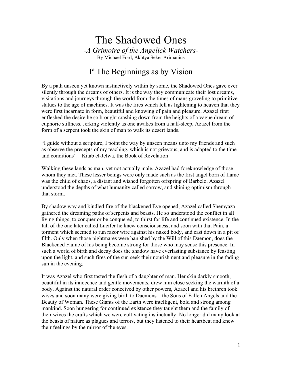 The Shadowed Ones cover