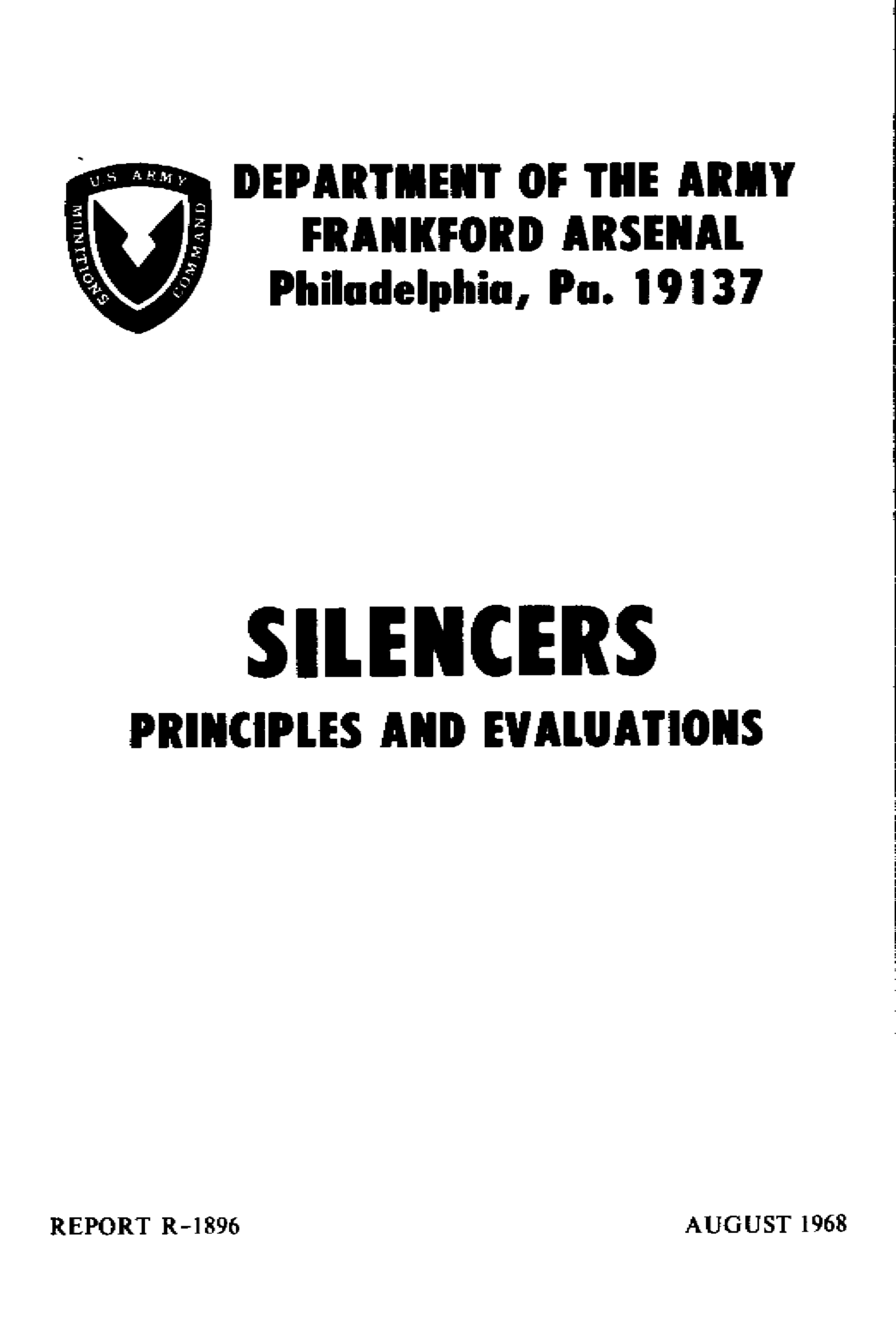 Silencers-Principles & Evaluations R-1896 cover
