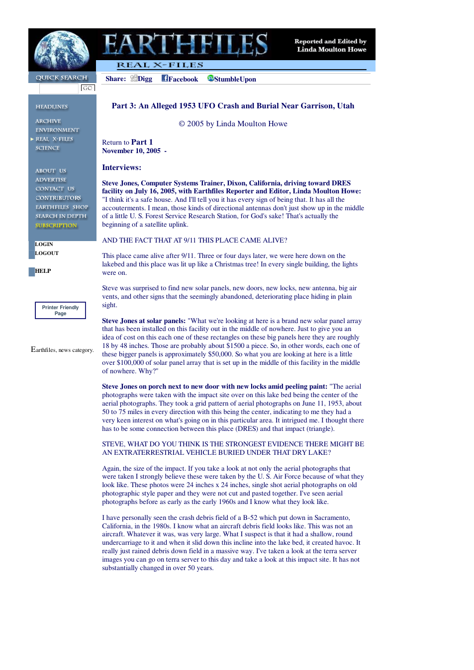 11 11 2005 Part 3 An Alleged 1953 UFO Crash and Burial Near Garrison, Utah cover