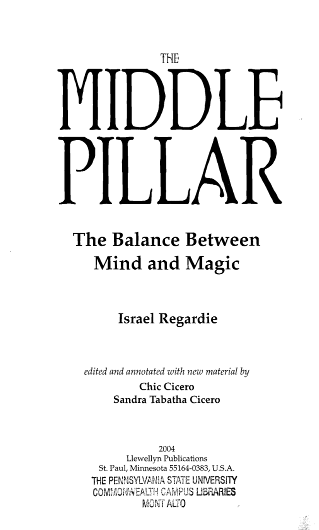 The Middle Pillar cover