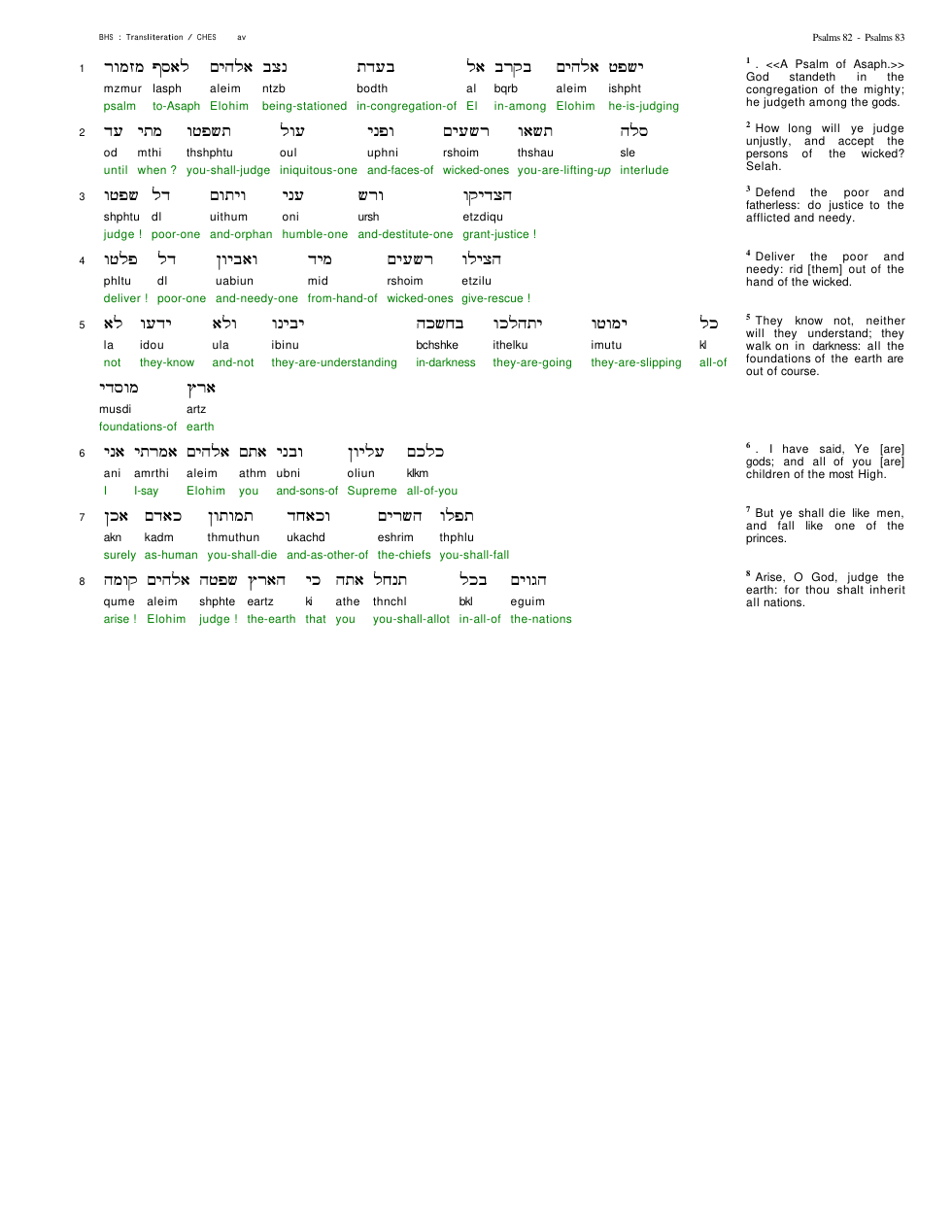 19082-The Book Of Psalms Chapter-082 cover
