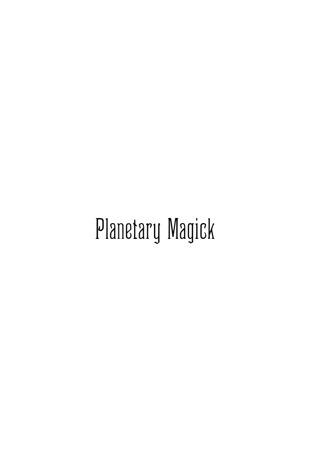 Denning & Phillips - Planetary Magick cover