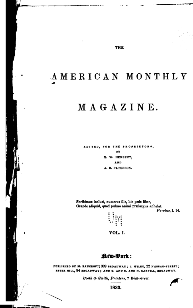 Lycanthropy - American Monthly Magazine cover