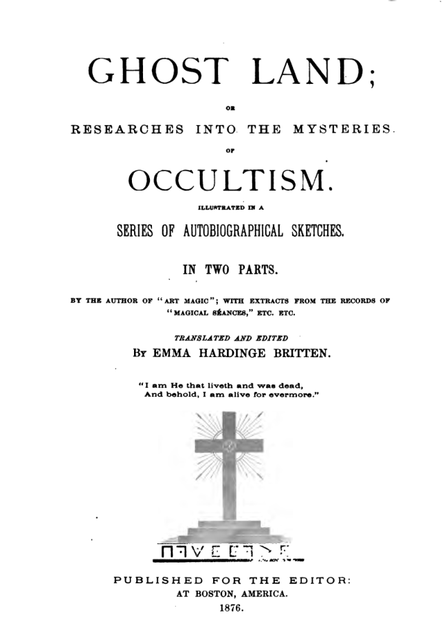 The Mysteries Of Occultism - W Britten cover