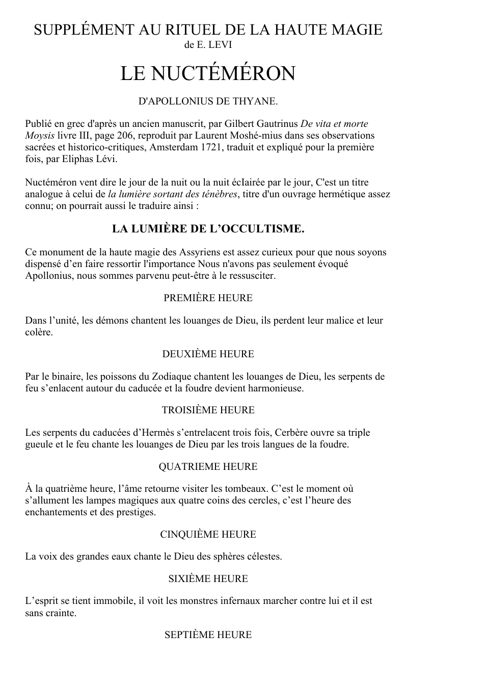 Le Nuctéméron cover