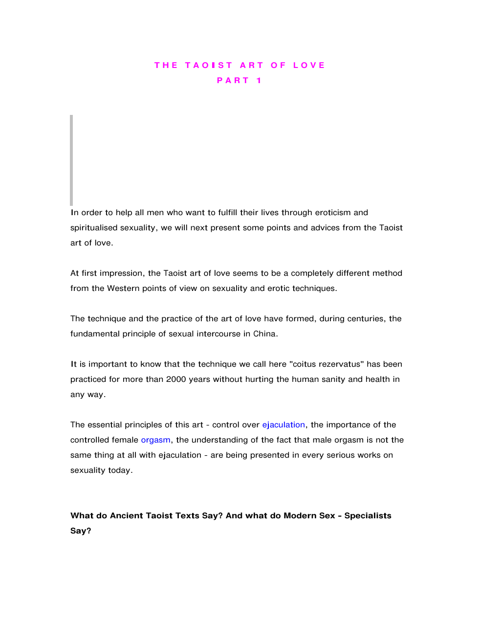 The Taoist art of sexual spiritual Love - Mantak Chia cover