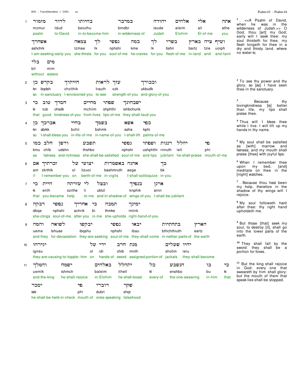 19063-The Book Of Psalms Chapter-063 cover