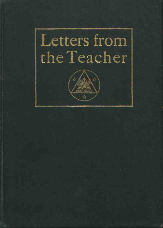 Letters From the Teacher - F Homer Curtiss & H Augusta Curtiss (1909) cover