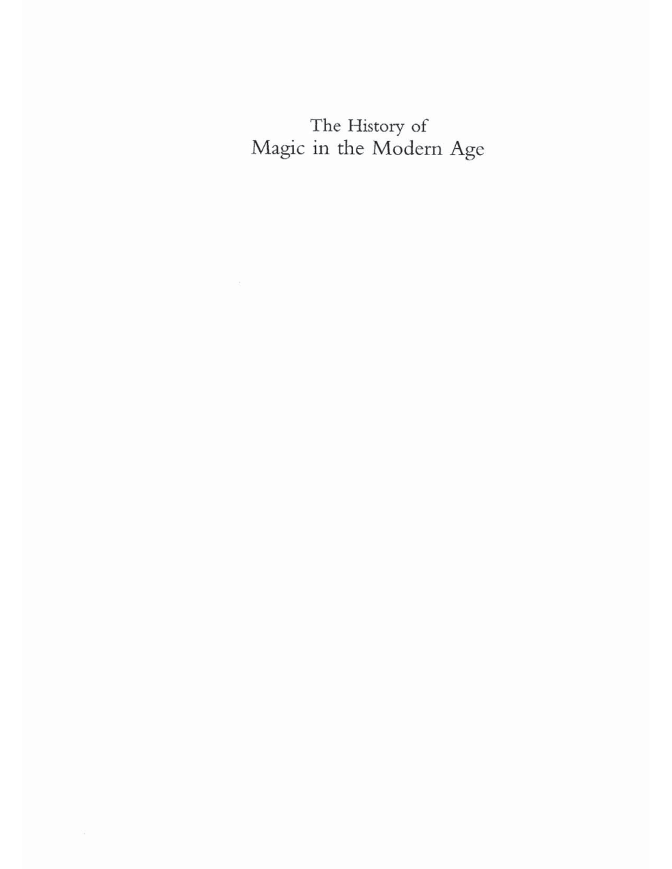History-of-Magic-in-the-Modern-Age-Drury-2000-251pp cover