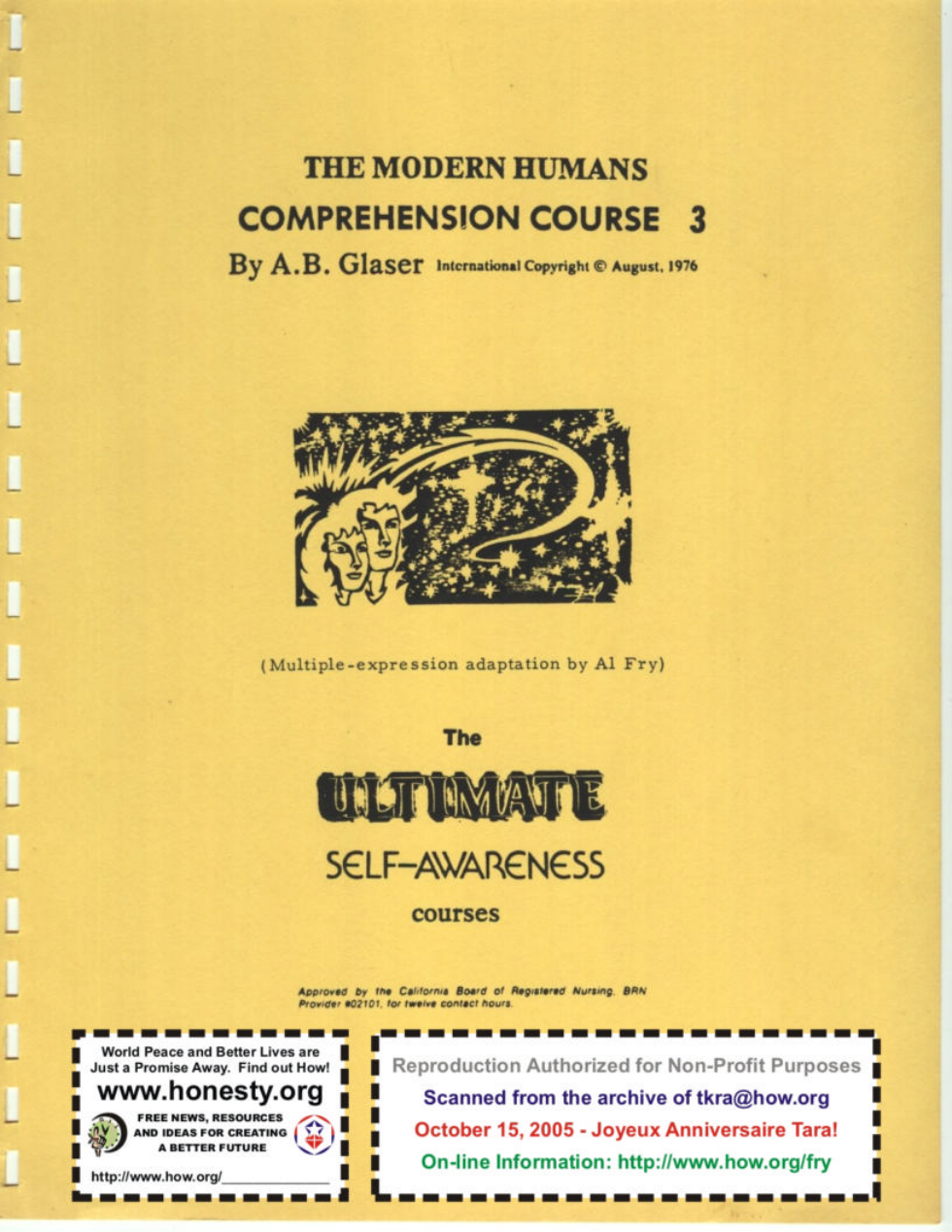 Modern Humans Comprehension Course Vol 3 cover
