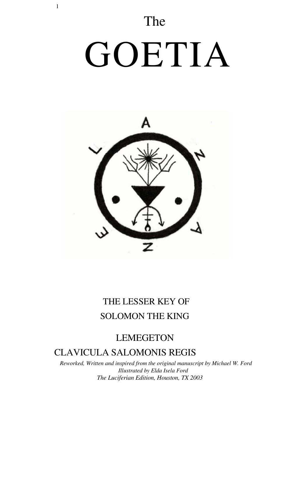 Luciferian Goetia cover