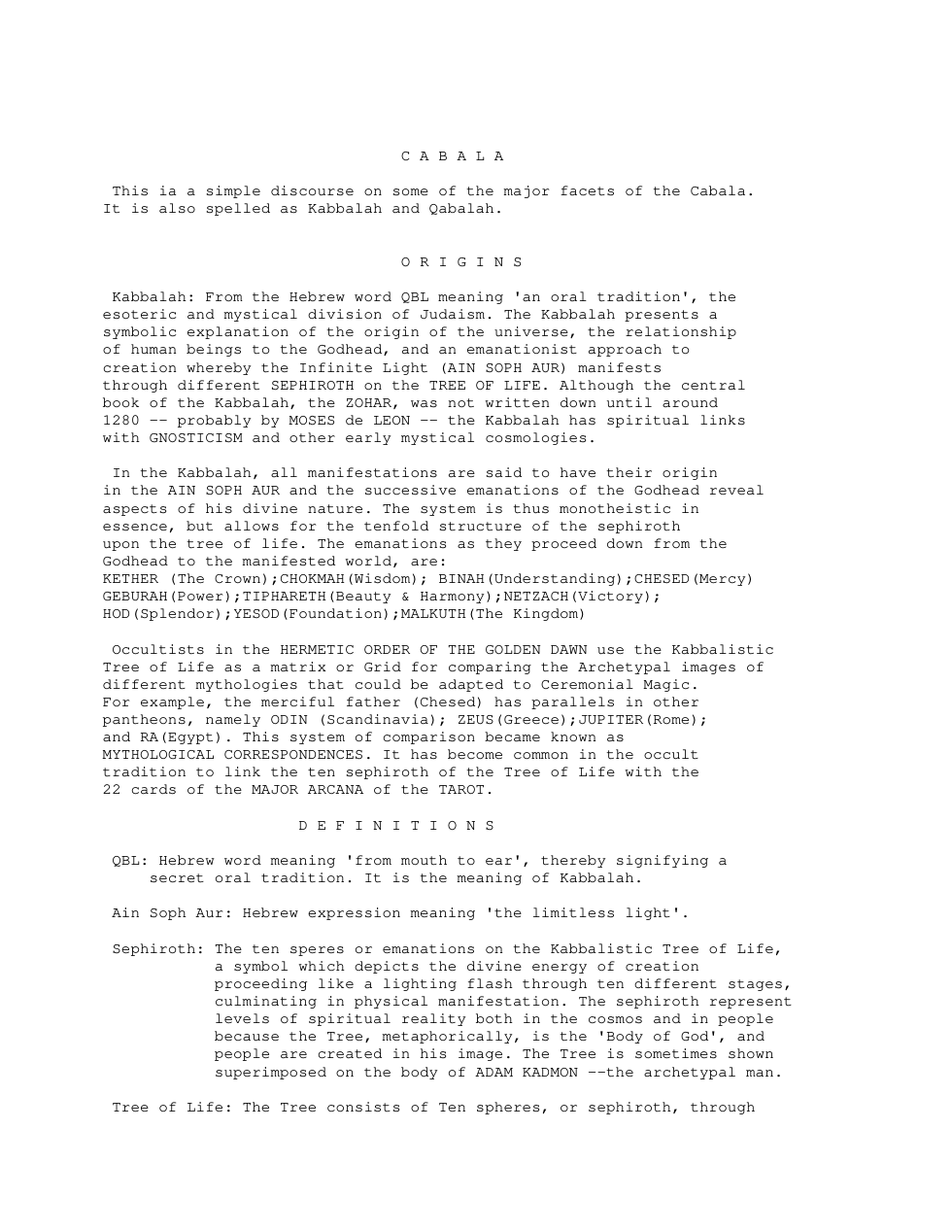 History and Usage of the Kabbalah cover
